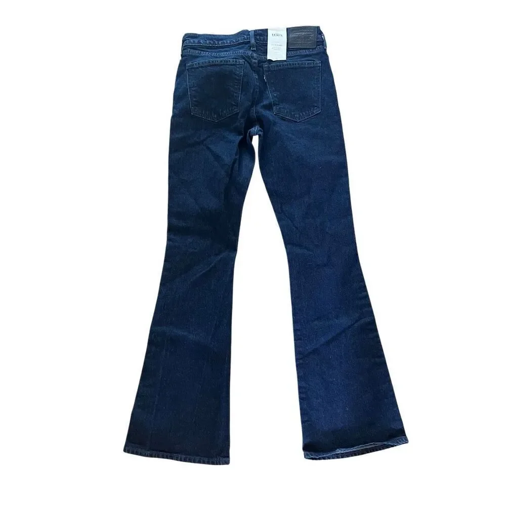 Anthropologie x Levi’s Made & Crafted Stem Flare Blue Jeans Mid-Rise 28 $198